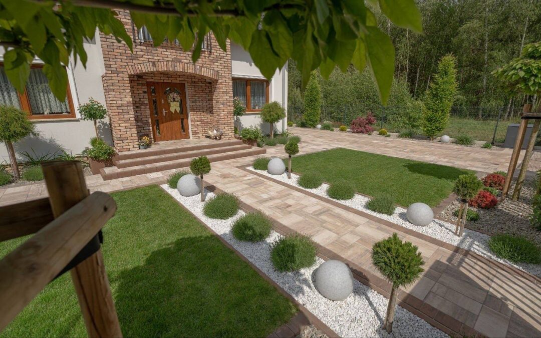 Nowoczesna kostka brukowa w budowie nawierzchni przydomowych